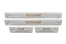 Door Sill Protectors V-2 (4 pcs, Stainless Steel) for Renault Megane II 2004-2009 - image 2