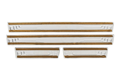 Door Sill Protectors V-2 (4 pcs, Stainless Steel) for Renault Megane II 2004-2009 - image 4