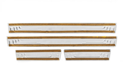 Universal Door Sill Protectors BMW V-2 (4 pcs, Stainless Steel) for BMW - image 4