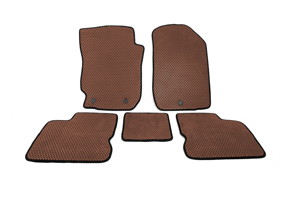 EVA Floor Mats (Brown) for Nissan Almera G11/G15 2012- - image 1