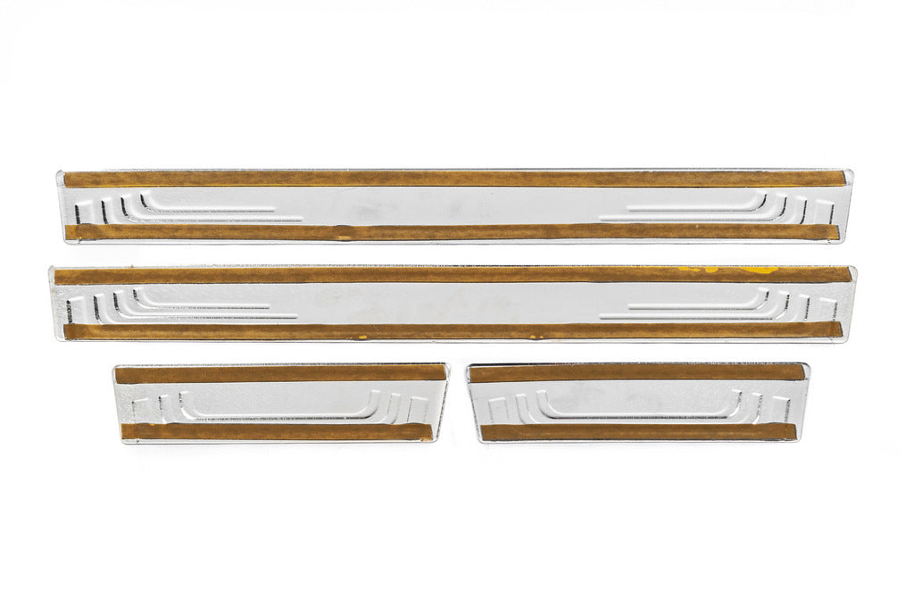 Universal Door Sill Protectors BMW V-2 (4 pcs, Stainless Steel) for BMW - image 4