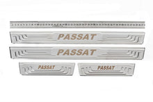 Door Sill Protectors V-2 (4 pcs, Stainless Steel) for Volkswagen Passat B7 2012-2015 - image 1