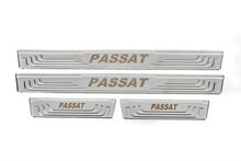 Door Sill Protectors V-2 (4 pcs, Stainless Steel) for Volkswagen Passat B3 1988-1993 - image 2