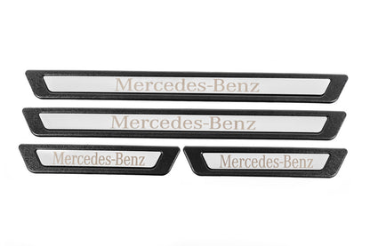 Universal Door Sill Protectors Mercedes V-3 (4 pcs, Stainless Steel) for Mercedes - image 2