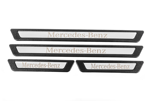 Universal sill plates Mercedes V-3 (4 pcs., stainless steel) for Mercedes - image 2