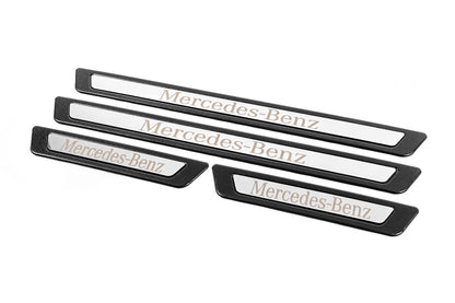 Universal Door Sill Protectors Mercedes V-3 (4 pcs, Stainless Steel) for Mercedes - image 3