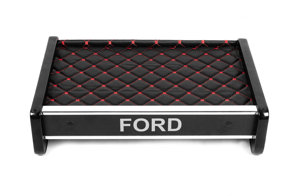 Dashboard Shelf (Black with Red Stitching) for Ford Transit 1991-2000 - image 2