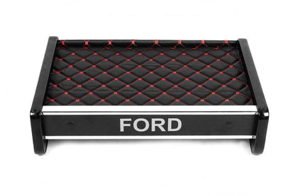 Pencil shelf (Black with red thread) for Ford Transit 1991-2000 - Reelken Auto
