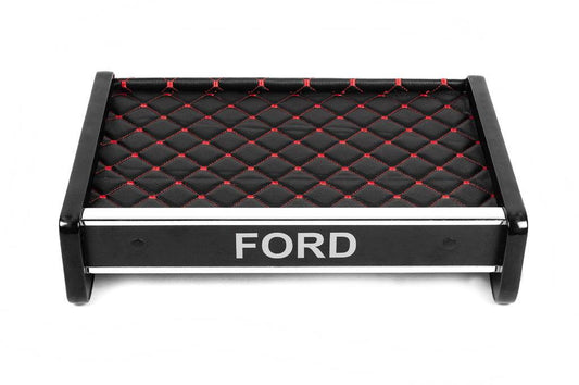 Pencil shelf (Black with red thread) for Ford Transit 1991-2000 - Reelken Auto