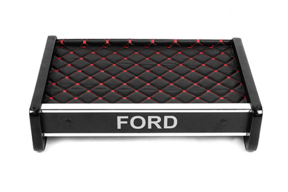 Dashboard Shelf (Black with Red Stitching) for Ford Transit 1991-2000 - image 2