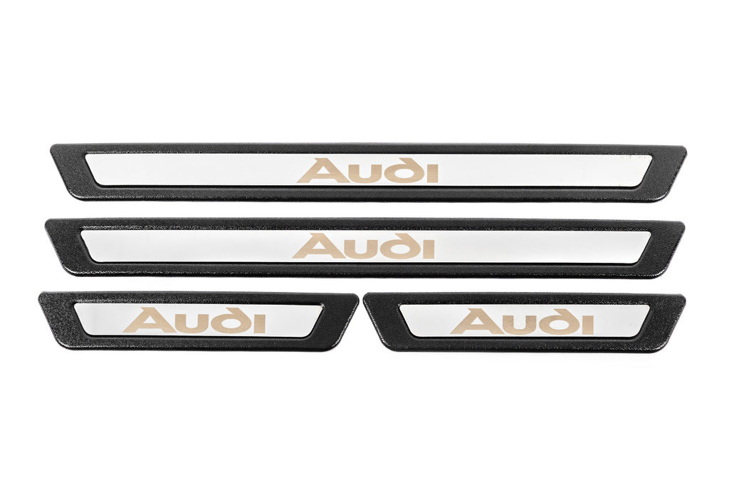 Universal sill plates Audi V-3 (4 pcs., stainless steel) for Audi - image 2