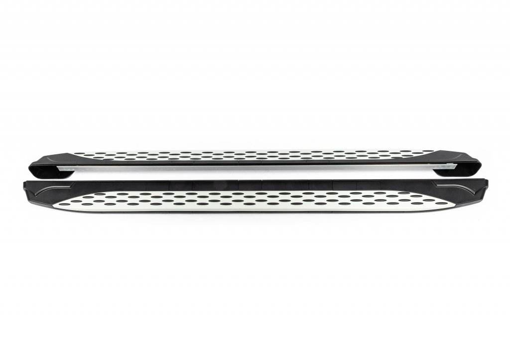 Side sills Shining V1 (2 pcs., Aluminum) for Volvo XC60 2009-2017 - Reelken Auto