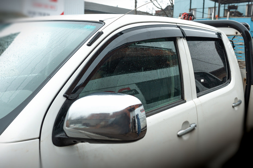 Window Deflectors (4 pcs, Sunplex Sport) for Toyota Hilux 2006-2015 - image 1