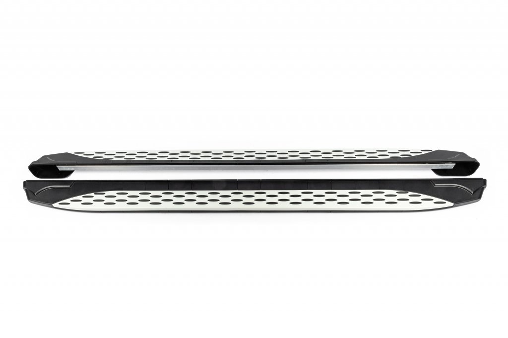 Side sills Shining V1 (2 pcs., Aluminum) for Nissan Qashqai 2010-2014 - image 3