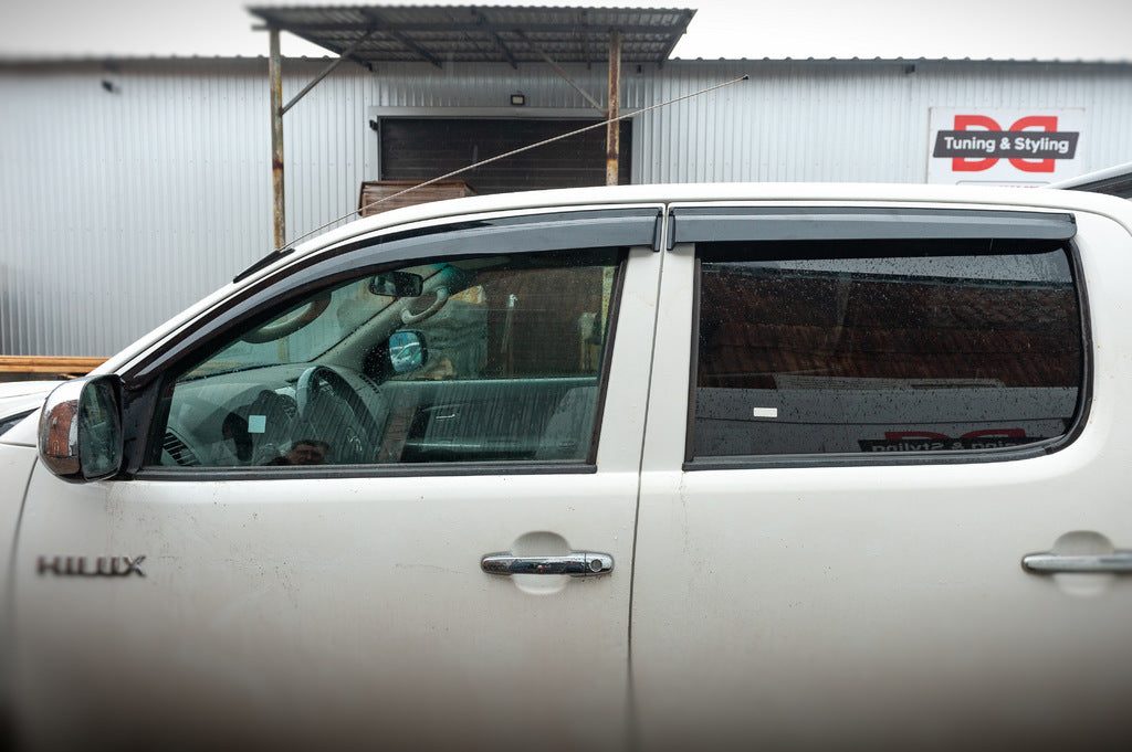 Window Deflectors (4 pcs, Sunplex Sport) for Toyota Hilux 2006-2015 - image 3