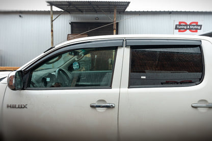 Window Deflectors (4 pcs, Sunplex Sport) for Toyota Hilux 2006-2015 - image 3