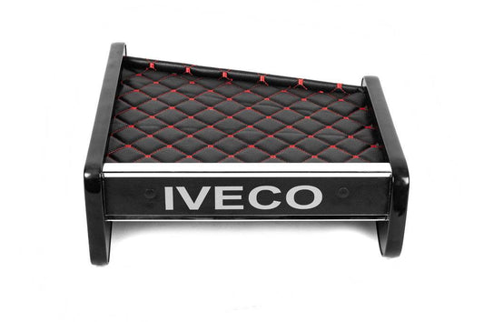 Shelf on the panel (Black with red thread) for Iveco Daily 1999-2006 - Reelken Auto