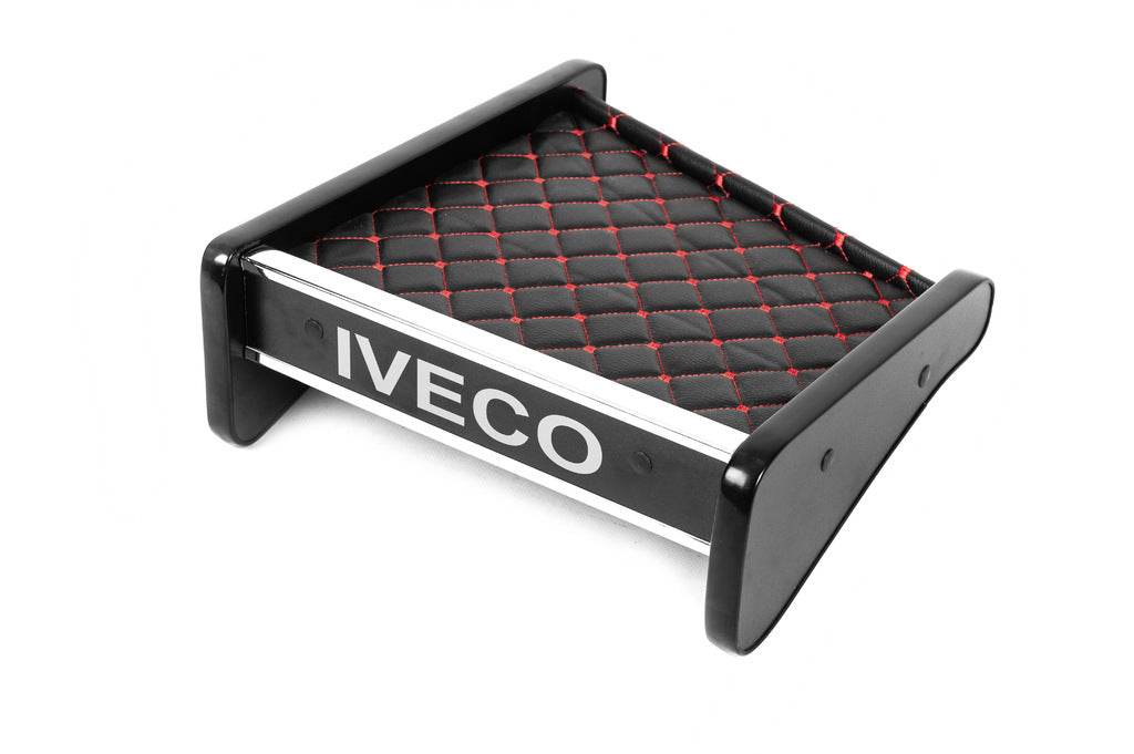 Shelf on the panel (Black with red thread) for Iveco Daily 1999-2006 - Reelken Auto