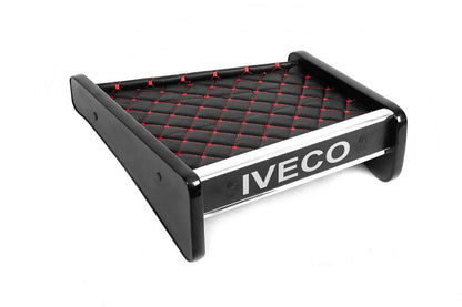 Shelf on the panel (Black with red thread) for Iveco Daily 1999-2006 - Reelken Auto