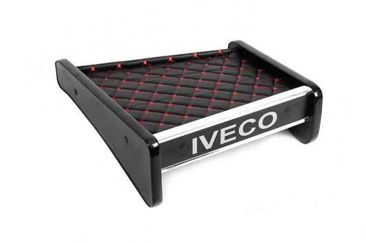 Shelf on the panel (Black with red thread) for Iveco Daily 1999-2006 - Reelken Auto