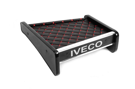 Dashboard Shelf (Black with Red Stitching) for Iveco Daily 1999-2006 - image 2