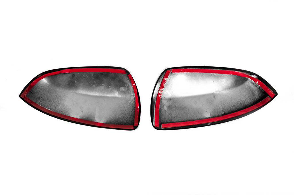 Mirror covers Black (2010-2014, stainless) for Mercedes Vito W639 2004-2014 - image 3