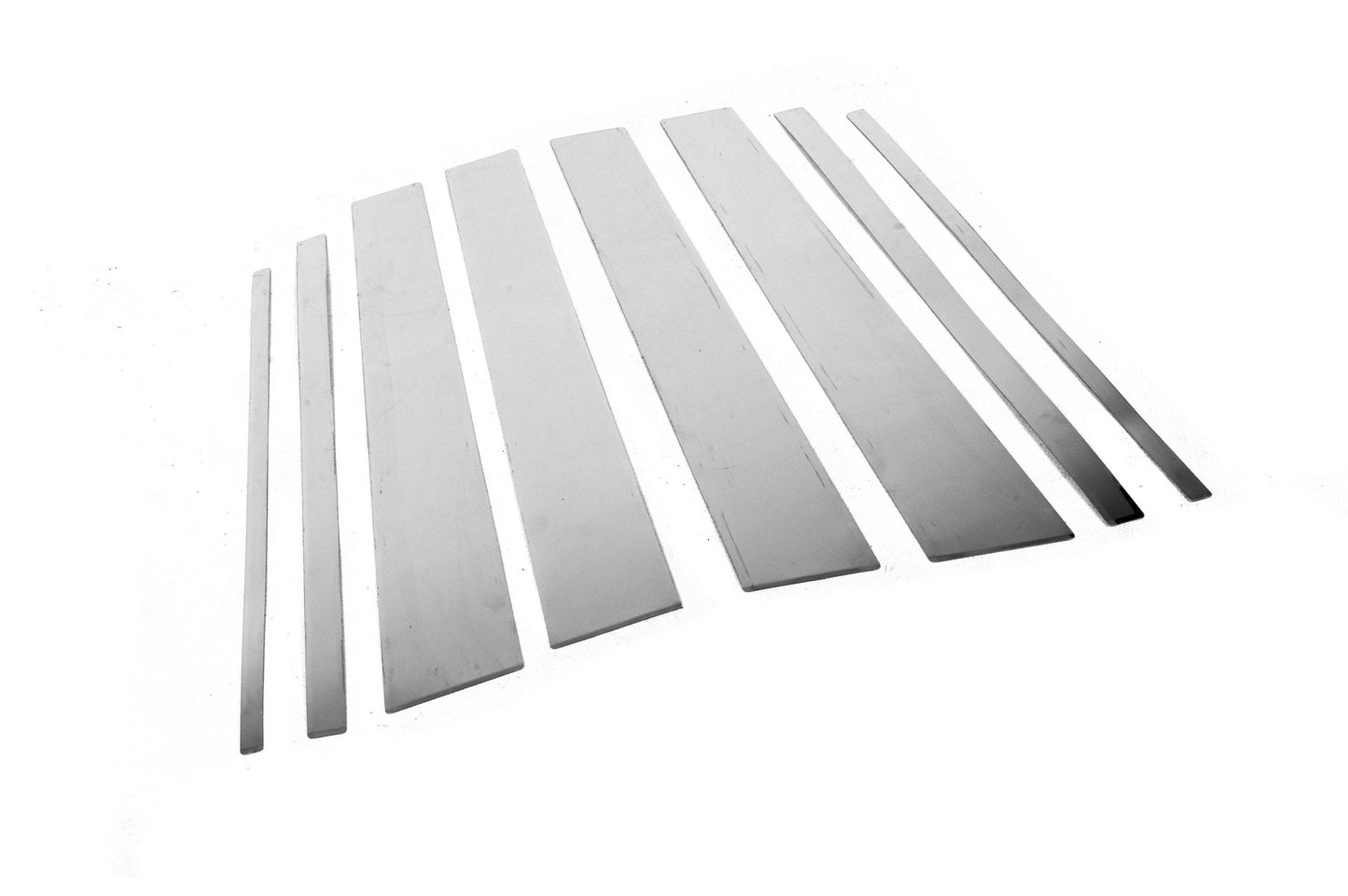Moulding door pillars (8 pieces, stainless steel) for Toyota Land Cruiser Prado 150 - Reelken Auto