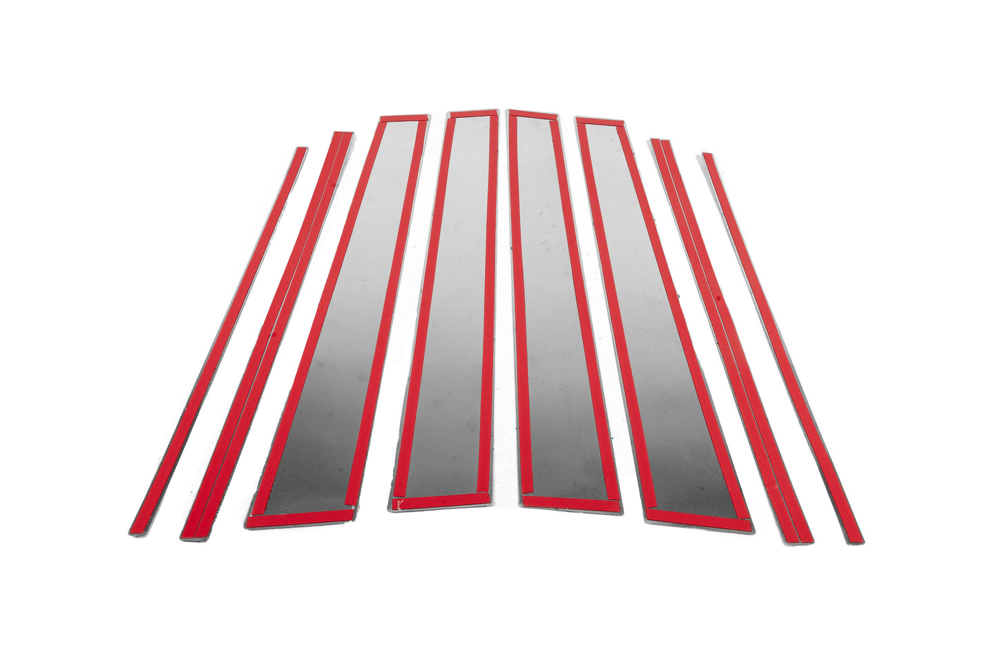 Stainless Steel Door Pillar Trim (8 pcs) for Toyota Land Cruiser Prado 150 2009-2023 - image 5