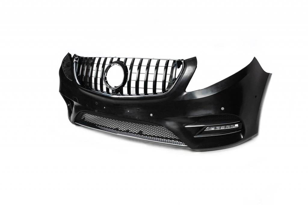 GT Panamericana Chrome Front Grille (2014-2023 for Vito W447) for Mercedes Vito / V-class W447 2014↗ year - Reelken Auto