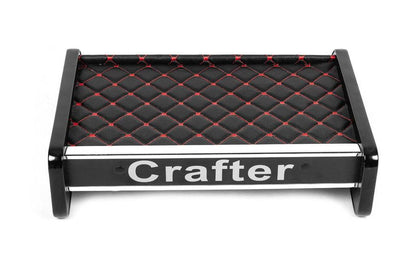 Shelf on the panel (Black with red thread) for Volkswagen Crafter 2016- - Reelken Auto