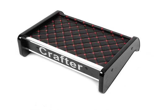 Shelf on the panel (Black with red thread) for Volkswagen Crafter 2016- - Reelken Auto