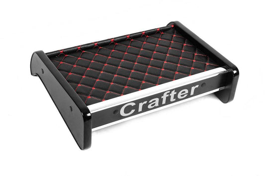 Shelf on the panel (Black with red thread) for Volkswagen Crafter 2016- - Reelken Auto