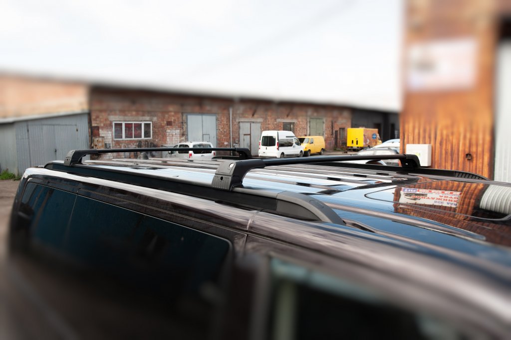 Integrated Roof Rails (black) for Volkswagen T5 Caravelle 2004-2010 - image 15