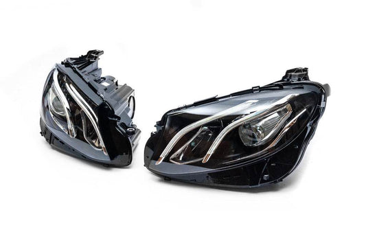OEM headlights 2016-2020 (2 pcs, without blocks, LED) for Mercedes E-class W213 2016-2023 - Reelken Auto