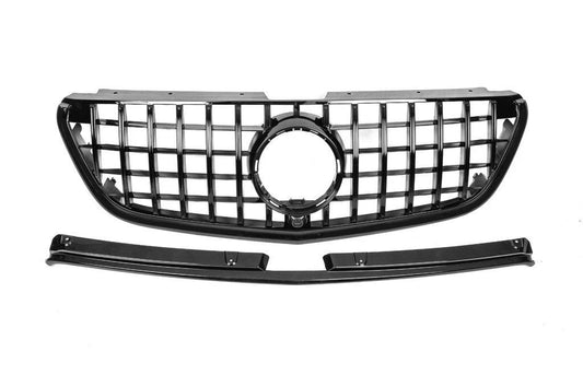 Front grille GT Panamericana Black (2014-2023 for Vito W447) for Mercedes Vito / V-class W447 2014↗ year - Reelken Auto