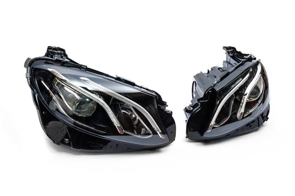 OEM headlights 2016-2020 (2 pcs, without blocks, LED) for Mercedes E-class W213 2016-2023 - Reelken Auto