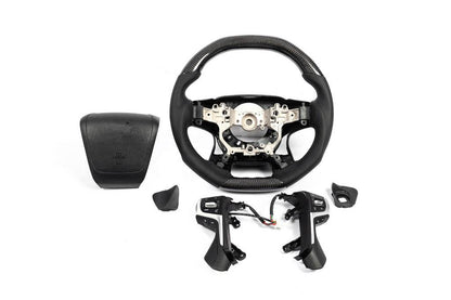 Steering wheel assembly (carbon) for Toyota Land Cruiser Prado 150 - Reelken Auto
