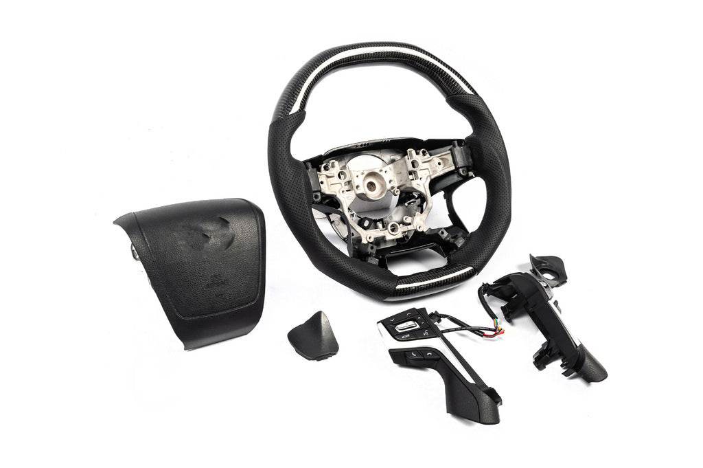Steering wheel assembly (carbon) for Toyota Land Cruiser 200 - Reelken Auto