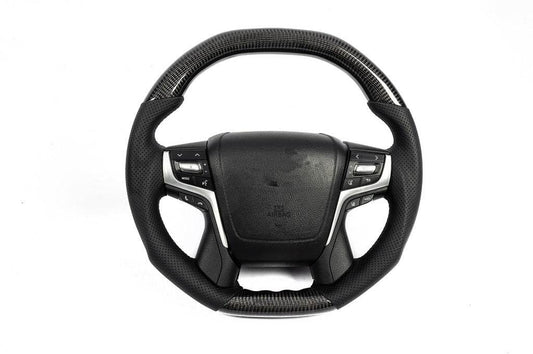Steering wheel assembly (carbon) for Toyota Land Cruiser 200 - Reelken Auto
