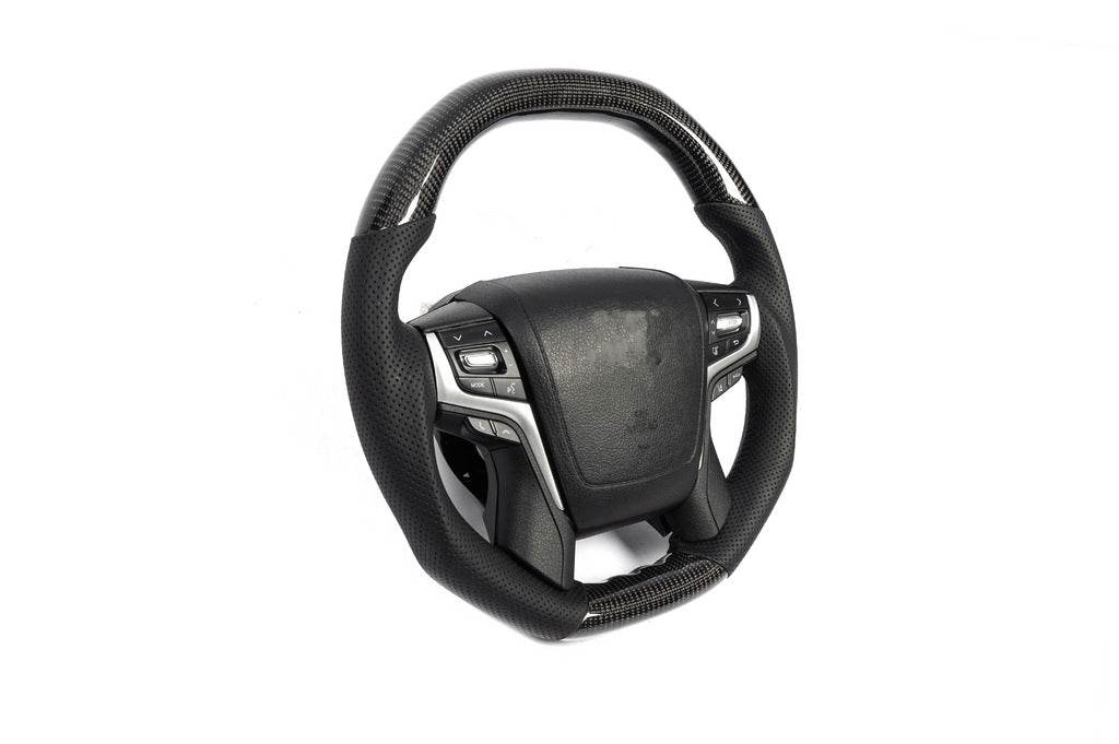 Steering wheel assembly (carbon) for Toyota Land Cruiser Prado 150 - Reelken Auto