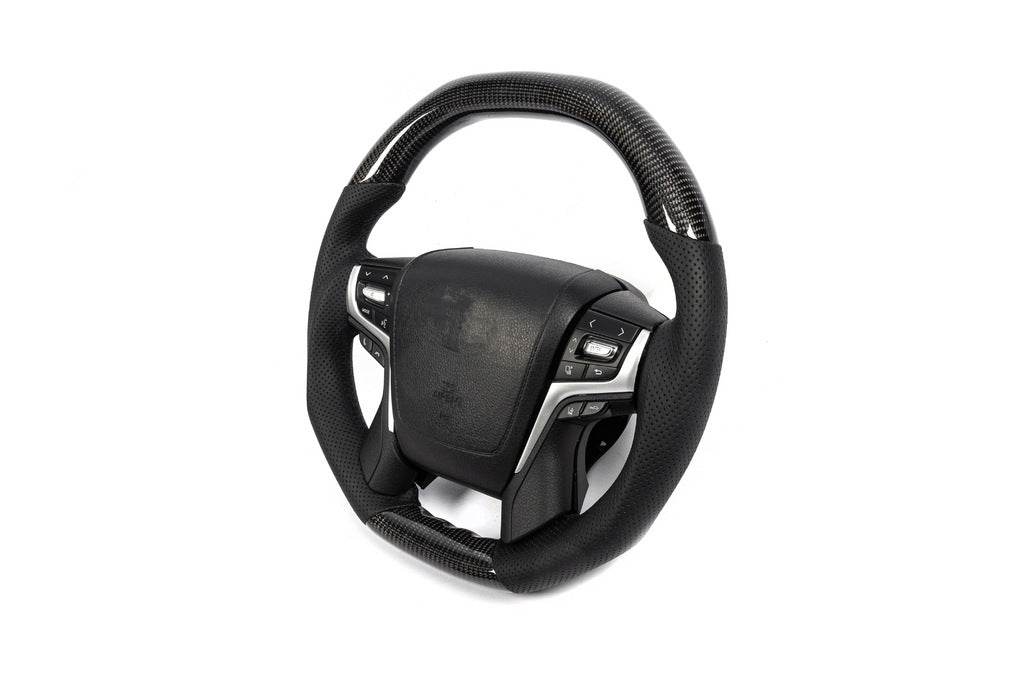 Steering wheel assembly (carbon) for Toyota Land Cruiser Prado 150 - Reelken Auto