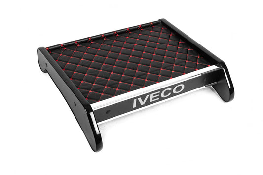 Dashboard Shelf (Black with Red Stitching) for Iveco Daily 2006-2014 - image 2