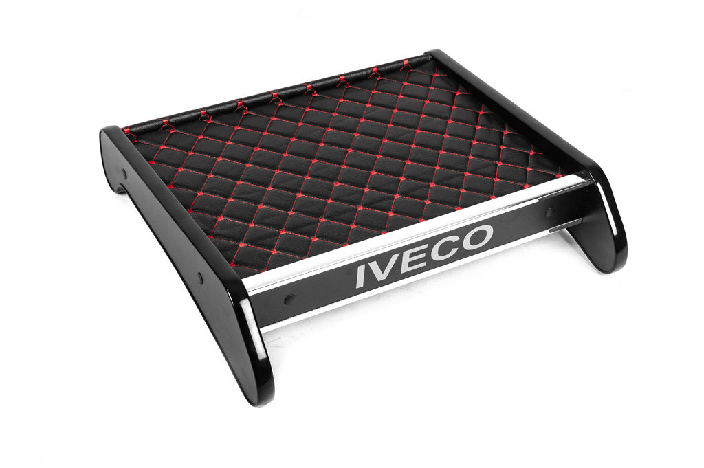 Dashboard Shelf (Black with Red Stitching) for Iveco Daily 2006-2014 - image 2