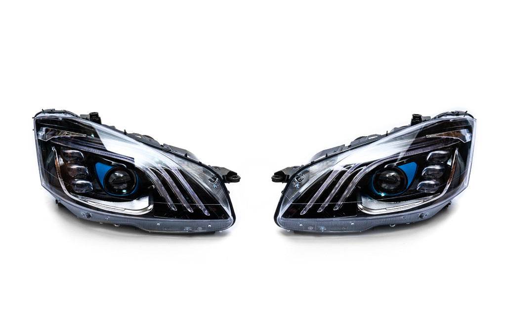 Headlight restyling (Maybach X222 design) for Mercedes S-class W221 - Reelken Auto