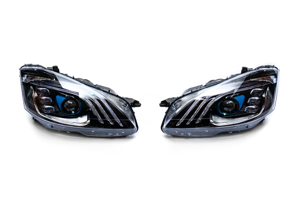Facelift Headlights (Maybach X222 Design) for Mercedes S-сlass W221 2005-2013 - image 7