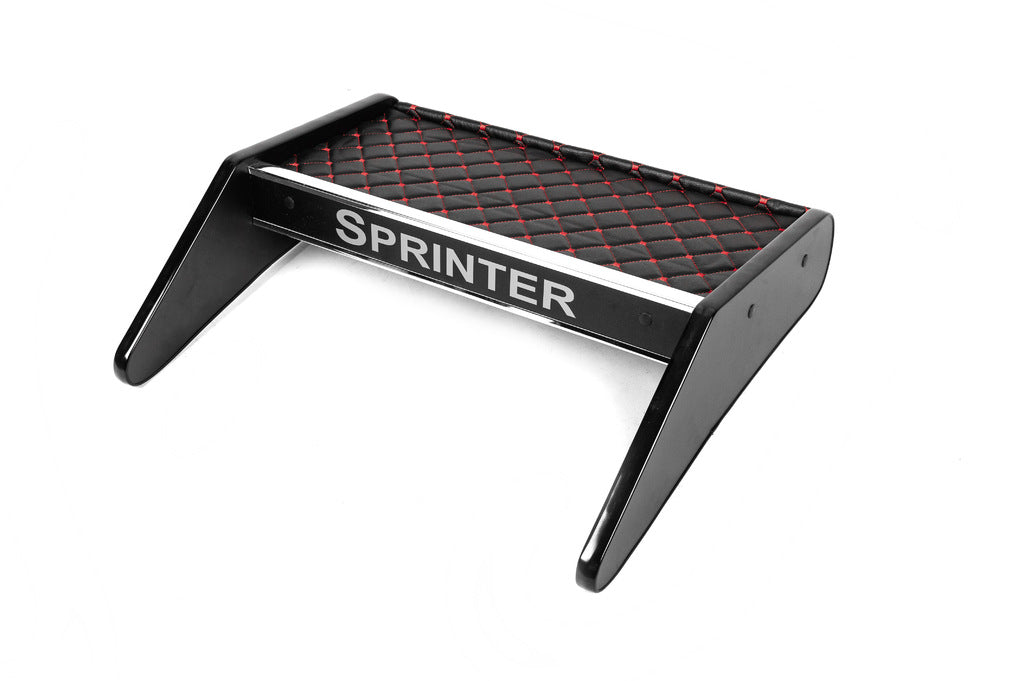 Dashboard Shelf (Black with Red Stitching) for Mercedes Sprinter W906 2006-2018 - image 1