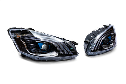 Facelift Headlights (Maybach X222 Design) for Mercedes S-сlass W221 2005-2013 - image 6