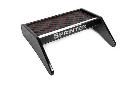 Dashboard Shelf (Black with Red Stitching) for Mercedes Sprinter W906 2006-2018 - image 2