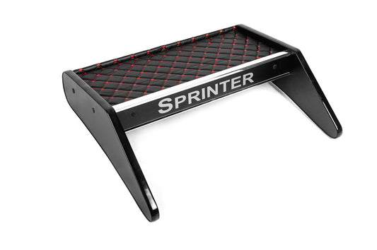 Dashboard Shelf (Black with Red Stitching) for Mercedes Sprinter W906 2006-2018 - image 2