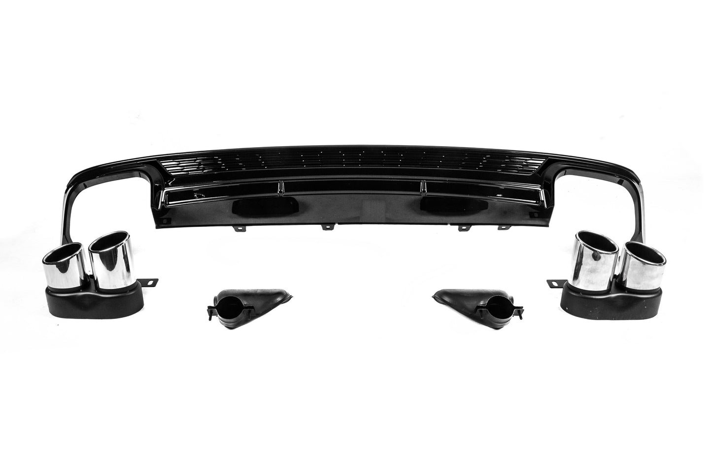 Rear Diffuser with Tips S-Style (for Base) for Audi A6 C8 2018- - image 4